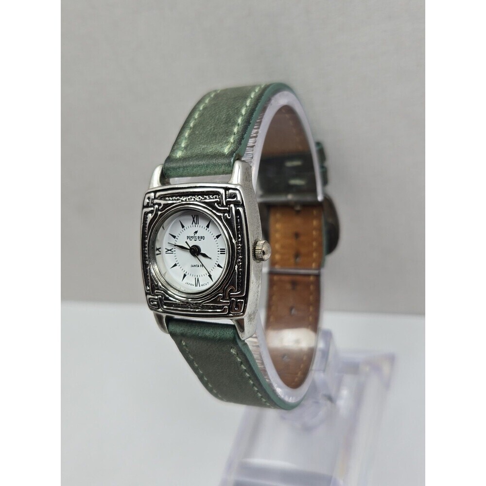 Peyote Bird Designs Santa Fe Womens Southwestern Green Leather Watch New Battery - Picture 2 of 12